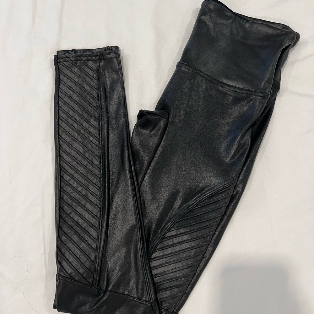 SPANX Sleek Moto Black Leggings
